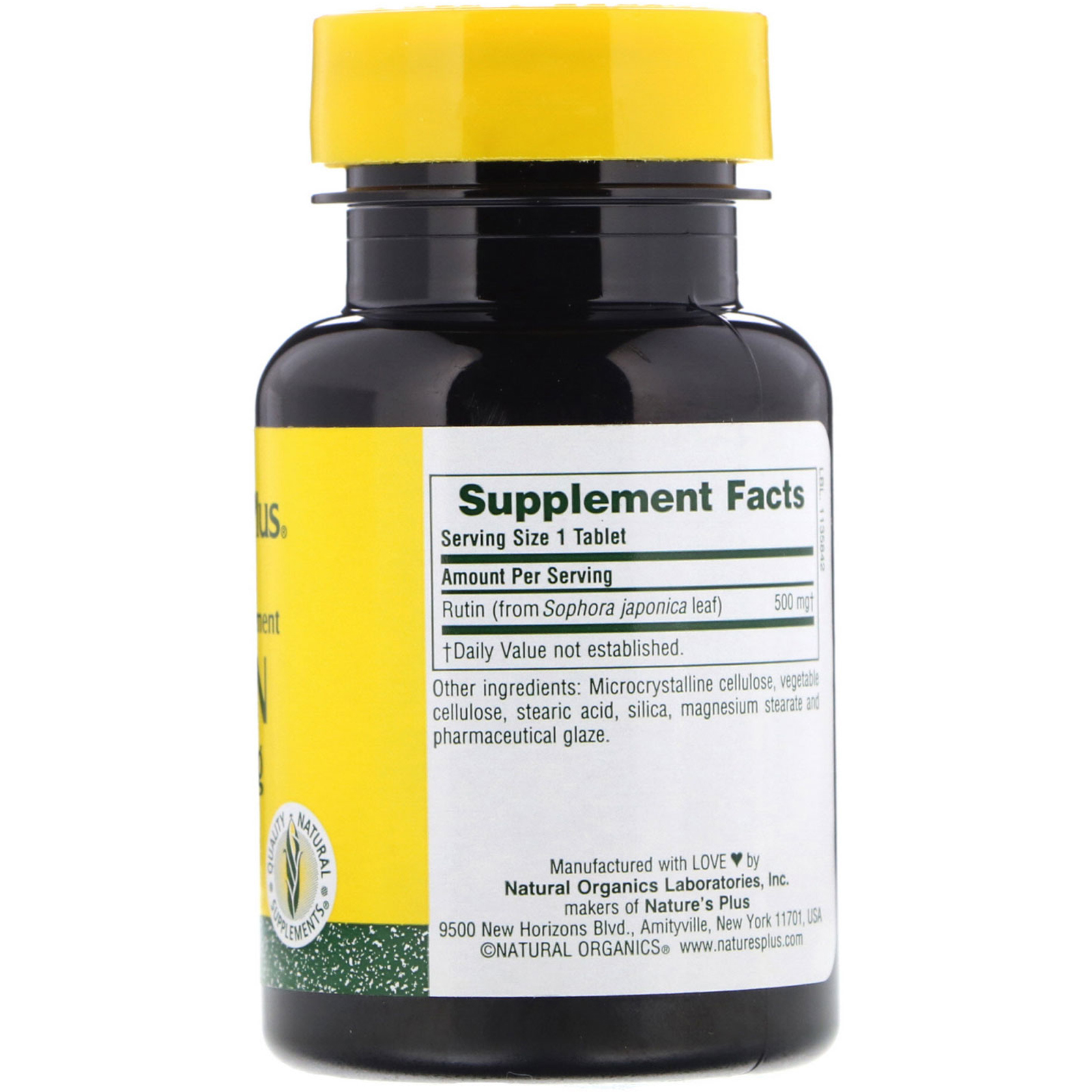 Comprar Nature's Plus, Rutina, 500 mg, 60 comprimidos - Imagem 2
