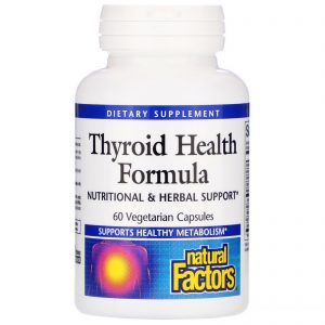 Comprar Natural Factors, Thyroid Health Formula, 60 Vegetarian Capsules