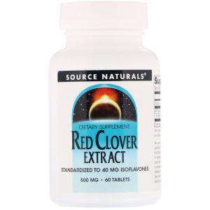 Comprar Source Naturals, Extrato de Trevo vermelho, 500 mg, 60 tabletes