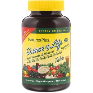 Comprar Nature's Plus, Fonte de Vida, Suplemento Multivitamínico e Multimineral, 180 Comprimidos