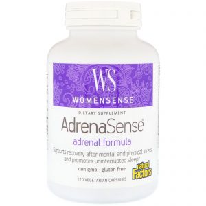Comprar Natural Factors, WomenSense, AdrenaSense, Fórmula Adrenal, 120 Cápsulas Vegetarianas