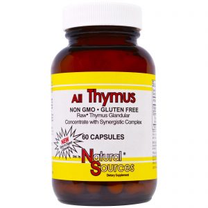Comprar Natural Sources, All Thymus, 60 Cápsulas