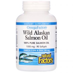 Comprar Natural Factors, Wild Alaskan Salmon Oil, 1,000 mg, 90 Softgels