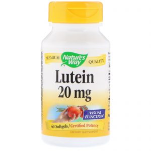 Comprar Nature's Way, Luteína, 20 mg, 60 Cápsulas Gelatinosas