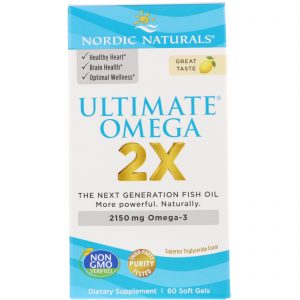 Comprar Nordic Naturals, Ultimate Omega 2X, Limão, 60 Cápsulas Gelatinosas