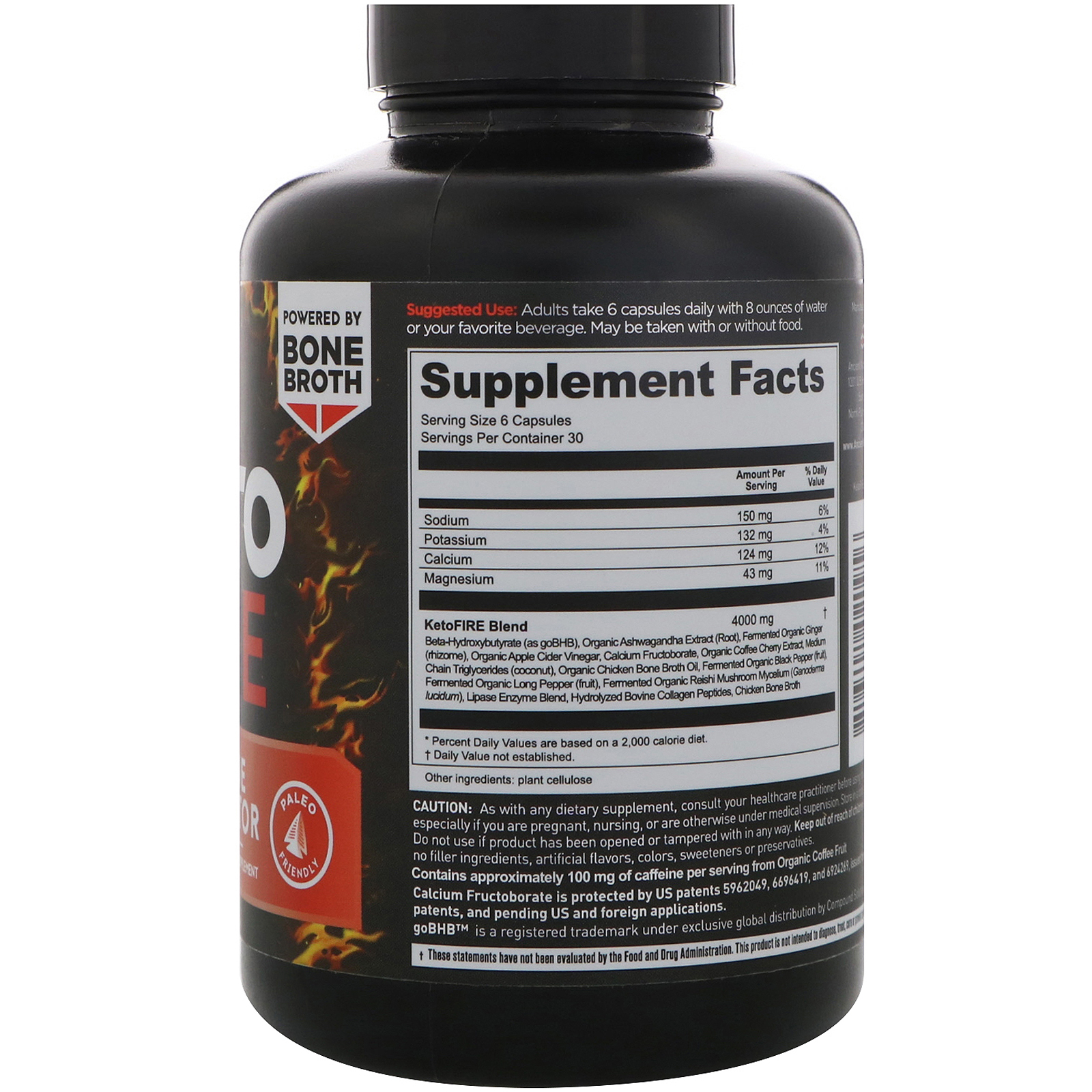 Comprar Dr. Axe / Ancient Nutrition, Keto Fire, Ativador de Cetona, 180 cápsulas - Imagem 2
