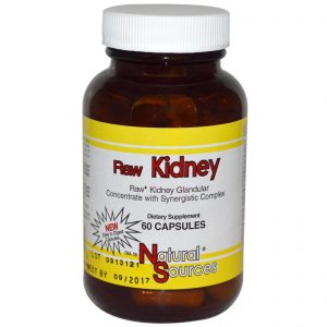 Comprar Natural Sources, Concentrado Glandular Renal Cru, 60 cápsulas