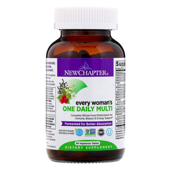 Comprar New Chapter, Multivitamínico Diário Para Todas as Mulheres, 96 Comprimidos Vegetarianos - Imagem 4