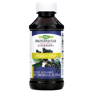 Comprar Nature's Way, Sambucus, Standardized Elderberry, Organic Syrup, 4 fl oz (120 ml)