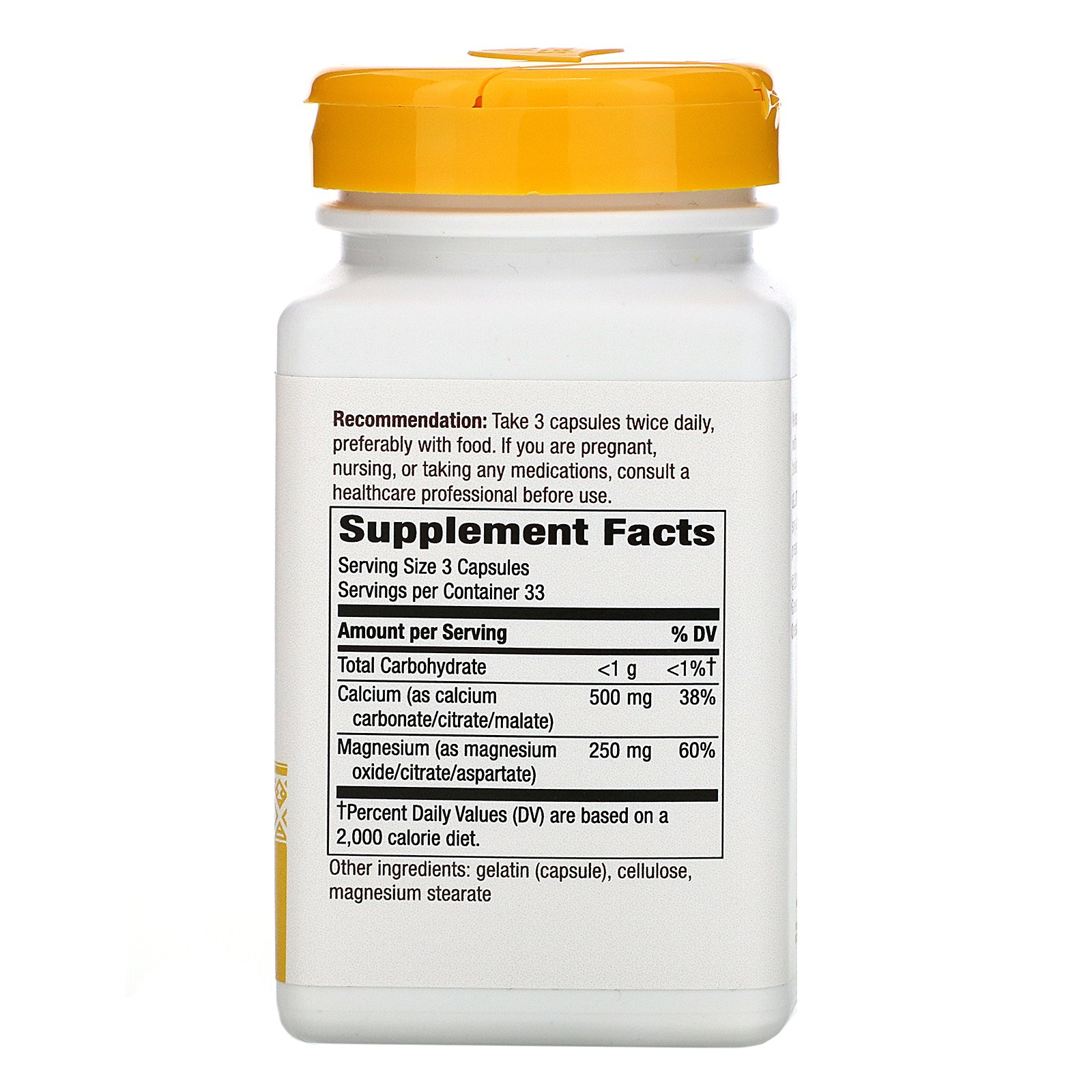 Comprar Nature's Way, Calcium & Magnesium Mineral Complex, 750 mg, 100 Capsules - Imagem 2