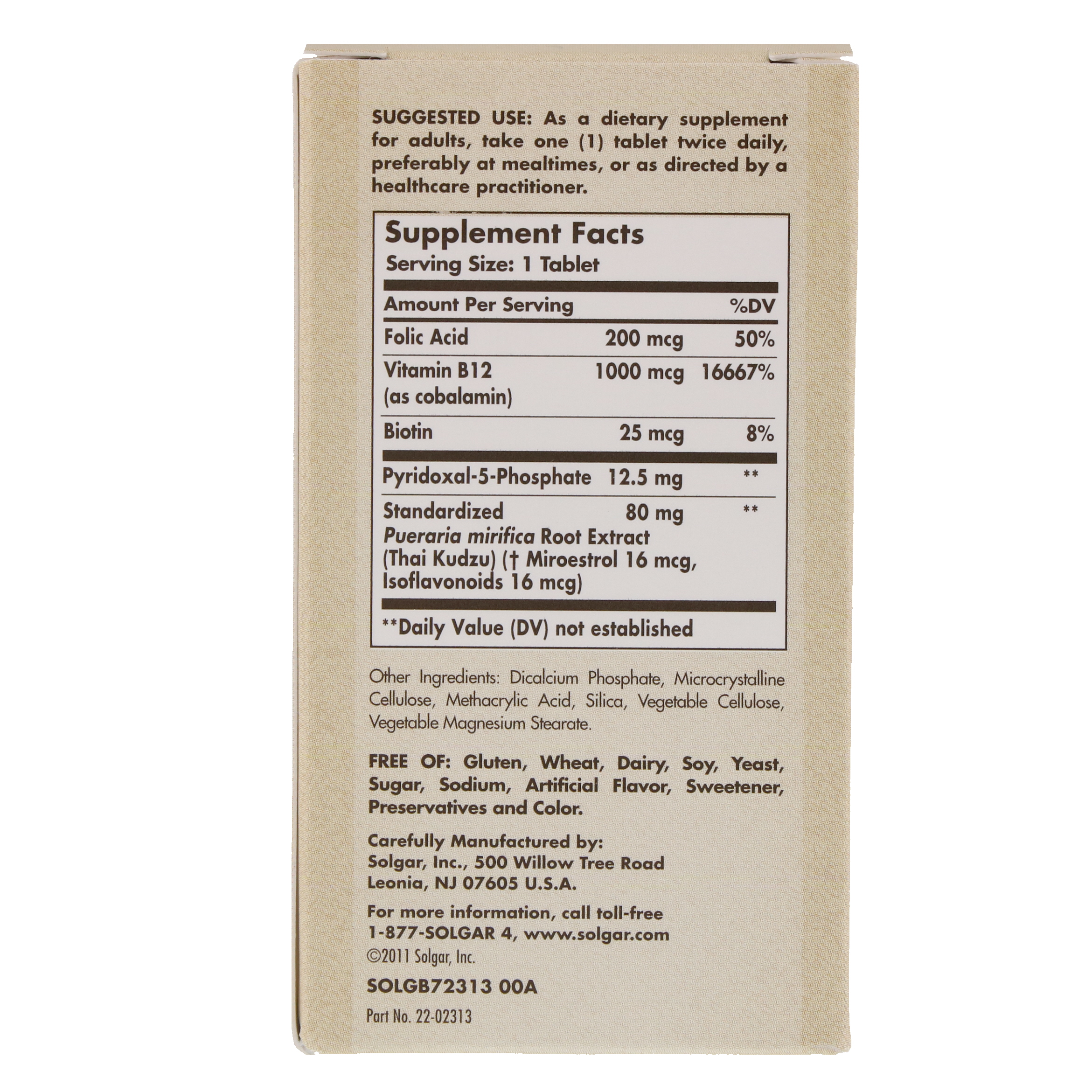 Comprar Solgar, Complexo PM PhytoGen, 60 comprimidos - Imagem 2