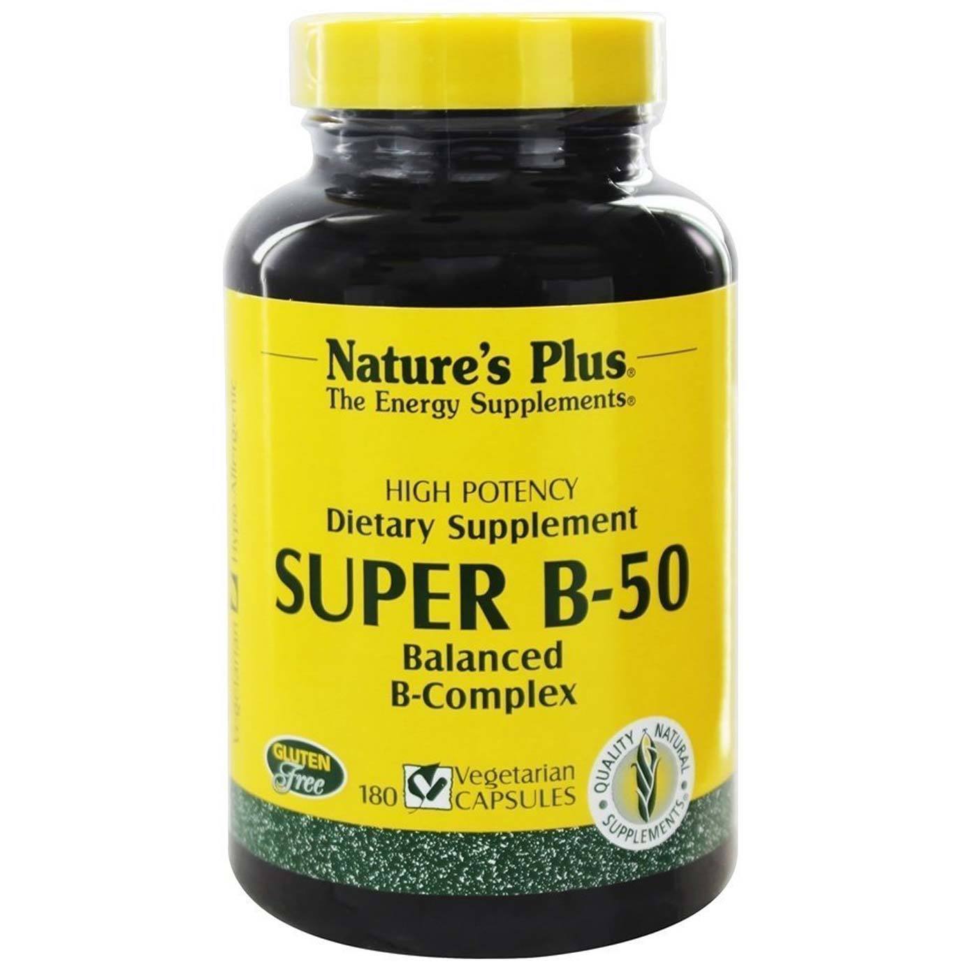 Comprar Nature's Plus, Super B-50 - 60 Cápsulas Vegetarianas