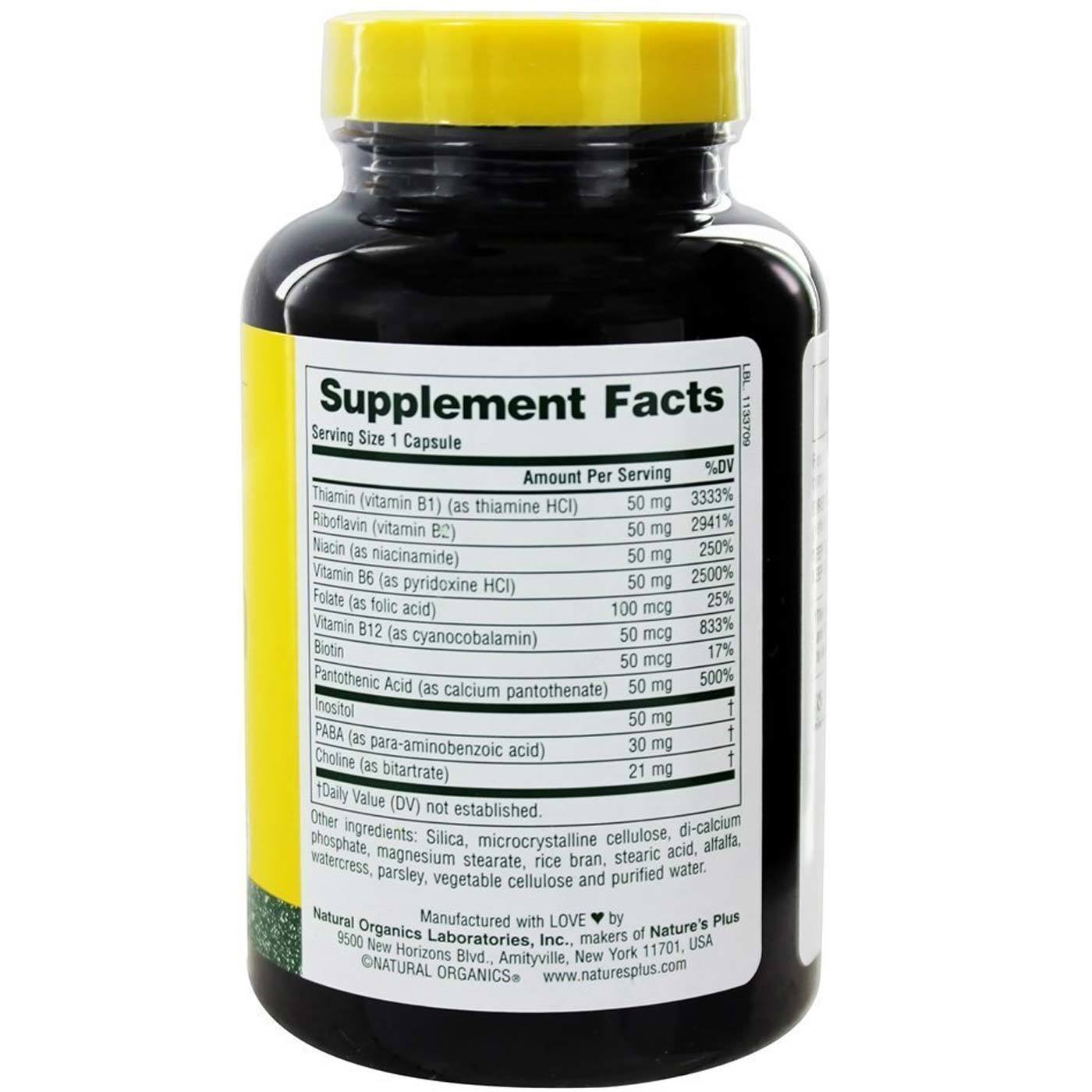Comprar Nature's Plus, Super B-50 - 60 Cápsulas Vegetarianas - Imagem 2