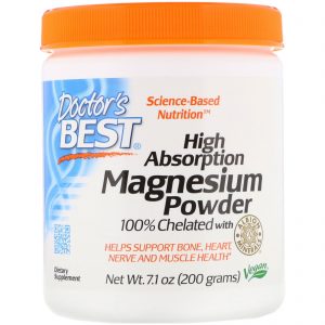 Comprar Doctor's Best, Magnésio de Alta Absorção em Pó 100% Quelado com Minerais Albion, 200 g (7,1 oz)
