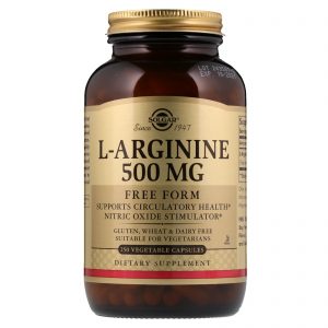 Comprar Solgar, L-Arginina, 500 mg, 250 Cápsulas Vegetais