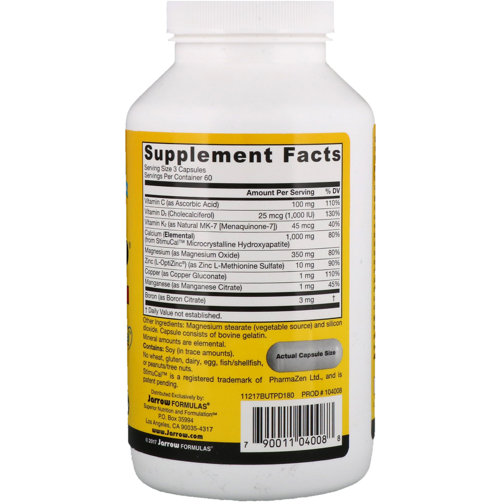 Comprar Jarrow Formulas, Bone-Up, 180 Cápsulas - Imagem 2