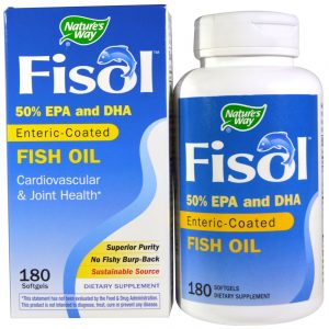 Comprar Nature's Way, FISOL™ Óleo de Peixe - 180 Cápsulas em Gel