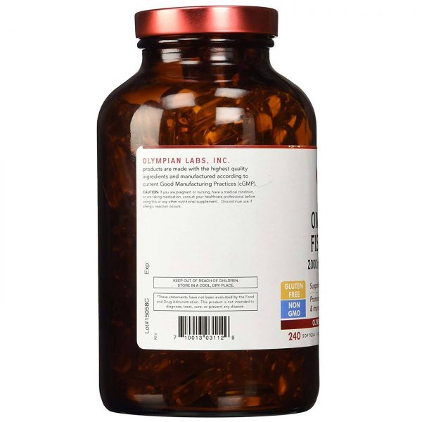 Comprar Olympian Labs Omega-3 óleo de peixe 240 Cápsulas - Imagem 4