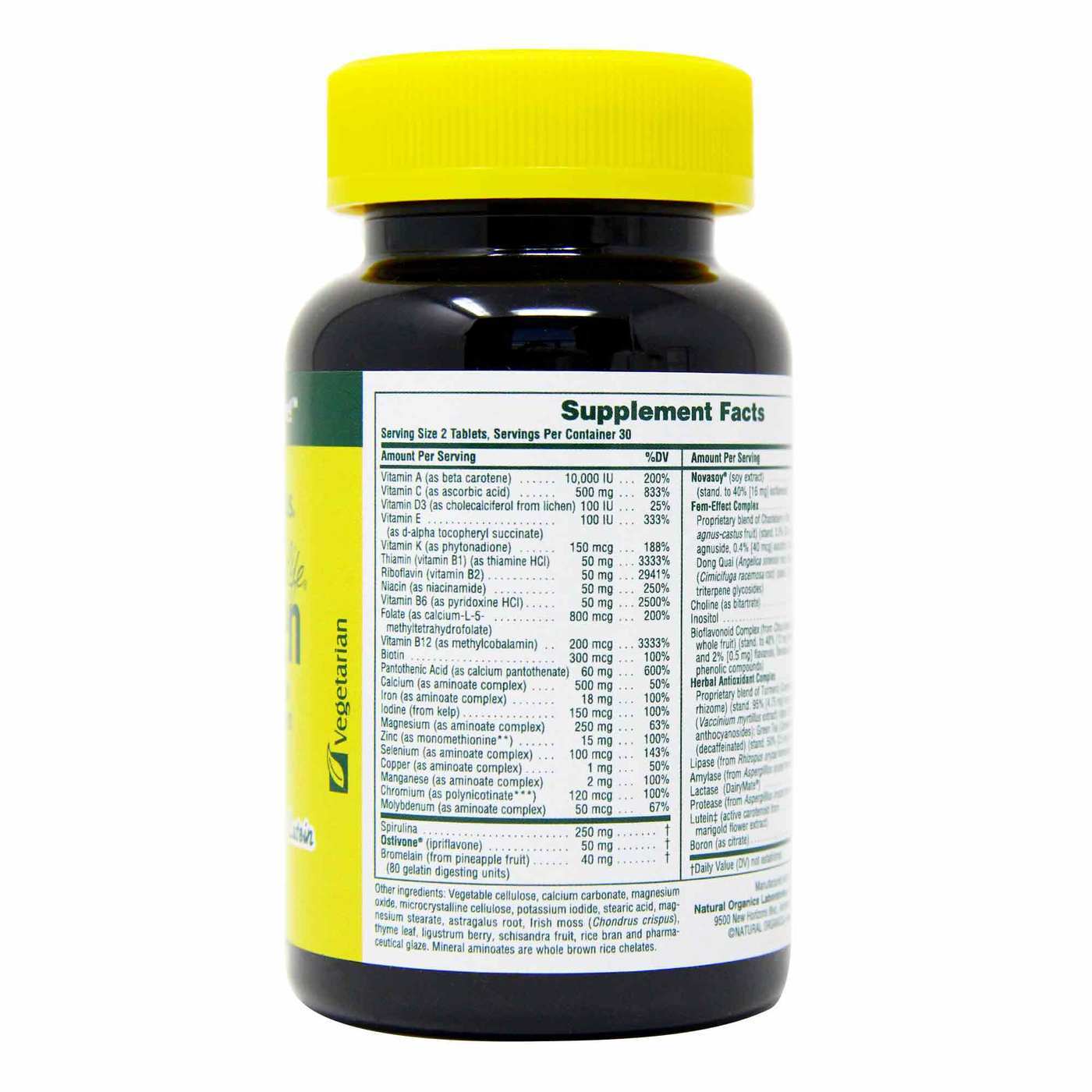 Comprar Nature's Plus, Multivitamínico para Mulheres Source of Life® - 60 Tabletes - Imagem 3
