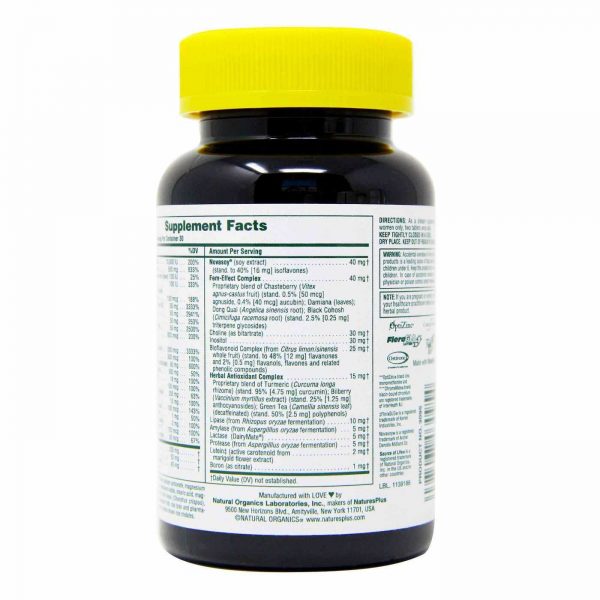 Comprar Nature's Plus, Multivitamínico para Mulheres Source of Life® - 60 Tabletes - Imagem 4