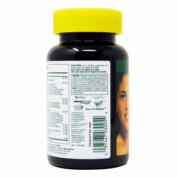 Comprar Nature's Plus, Multivitamínico para Mulheres Source of Life® - 60 Tabletes - Imagem 5