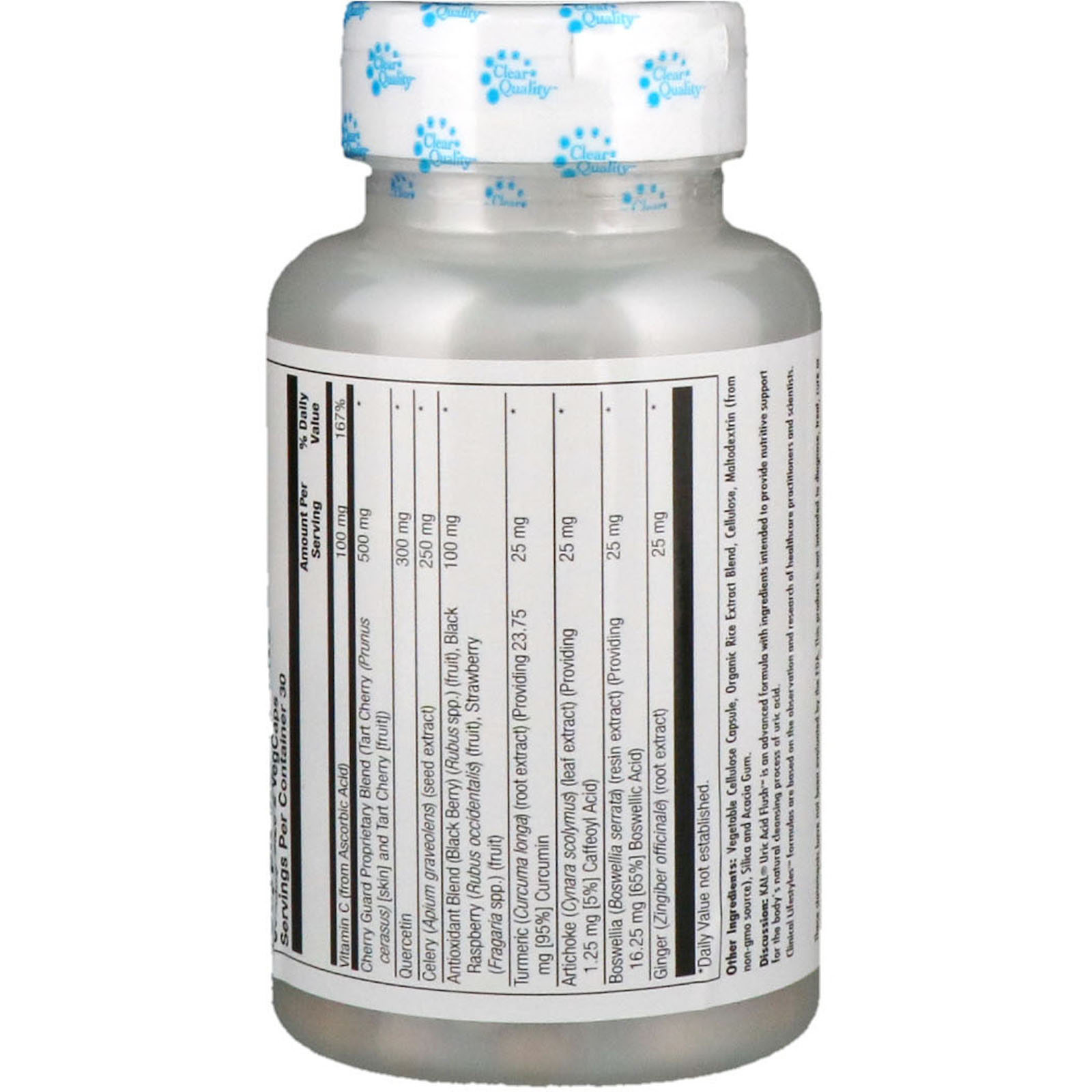Comprar KAL, Uric Acid Flush, 60 Cápsulas Vegetais - Imagem 2