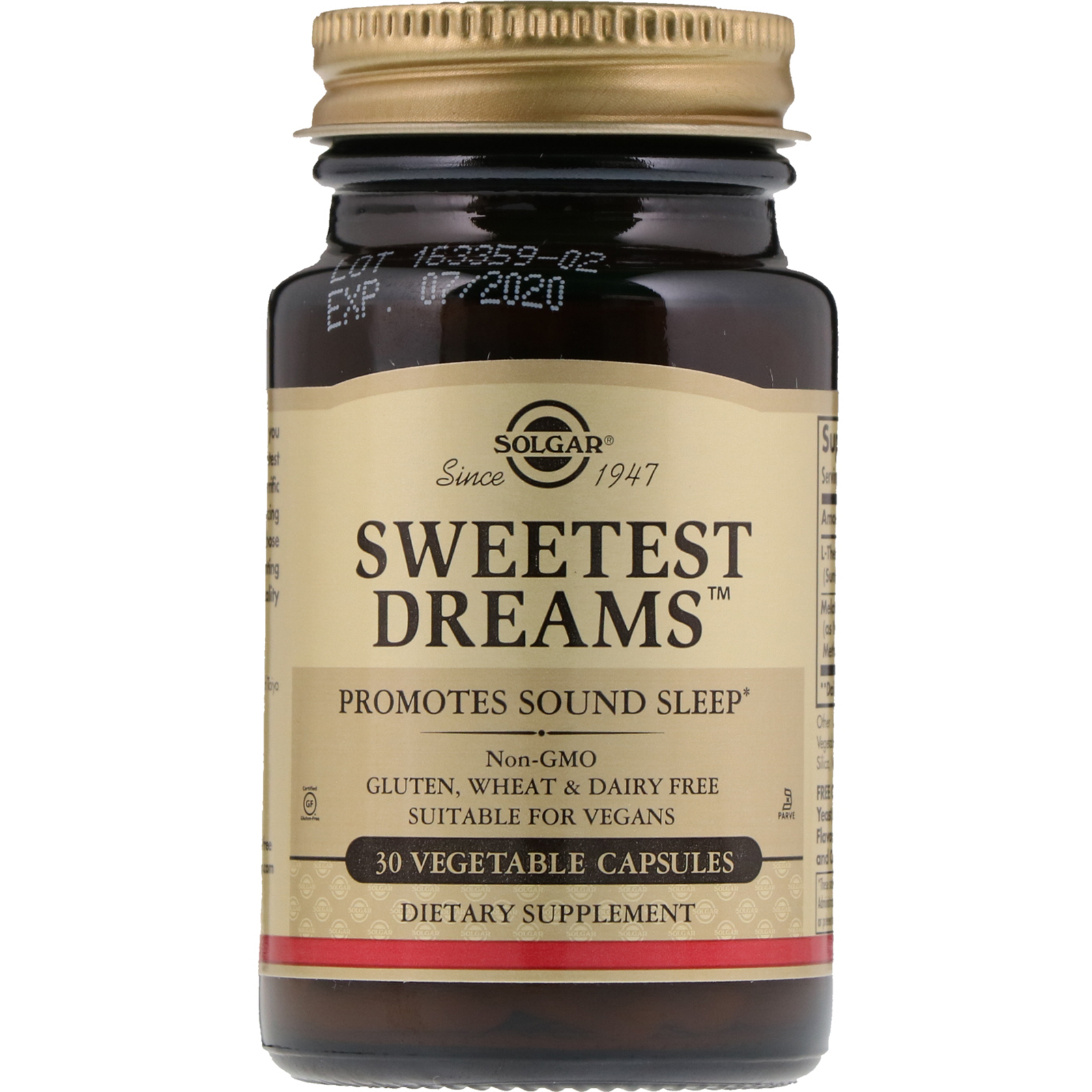 Comprar Solgar, Sweetest Dreams, 30 Vegetable Capsules