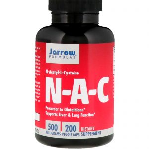 Comprar Jarrow Formulas, NAC, N-Acetil-L-Cisteína, 500 mg, 200 Cápsulas Vegetais