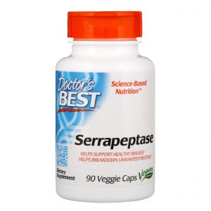 Comprar Doctor's Best, Serrapeptase, 40.000 SPU, 90 Cápsulas Vegetais