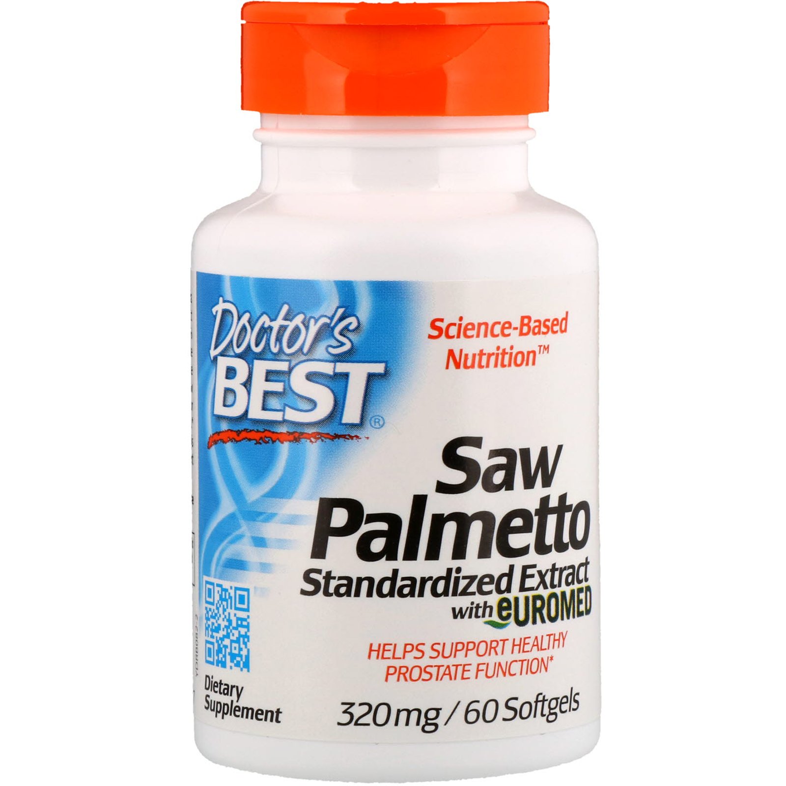 Comprar Doctor's Best, Saw Palmetto, Extrato Padronizado com Euromed, 320 mg, 60 Cápsulas Softgel
