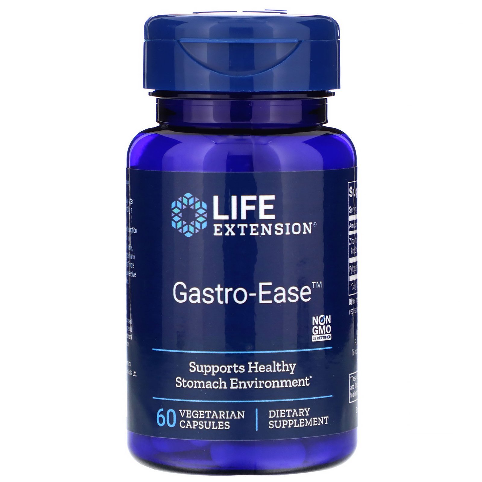 Comprar Life Extension, Gastro-Ease, 60 Cápsulas Vegetais