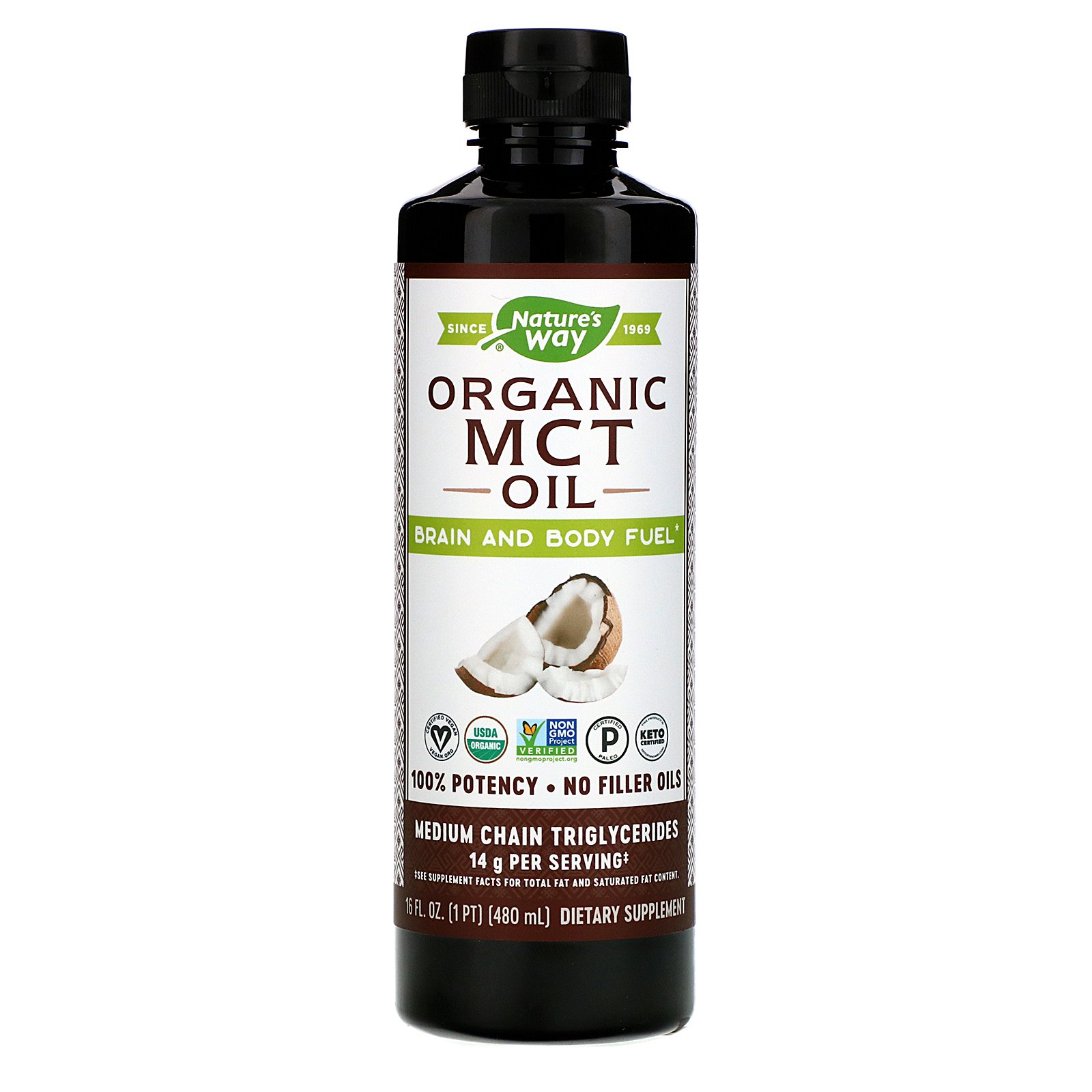 Comprar Nature's Way, Organic MCT Oil, 16 fl oz (480 ml)
