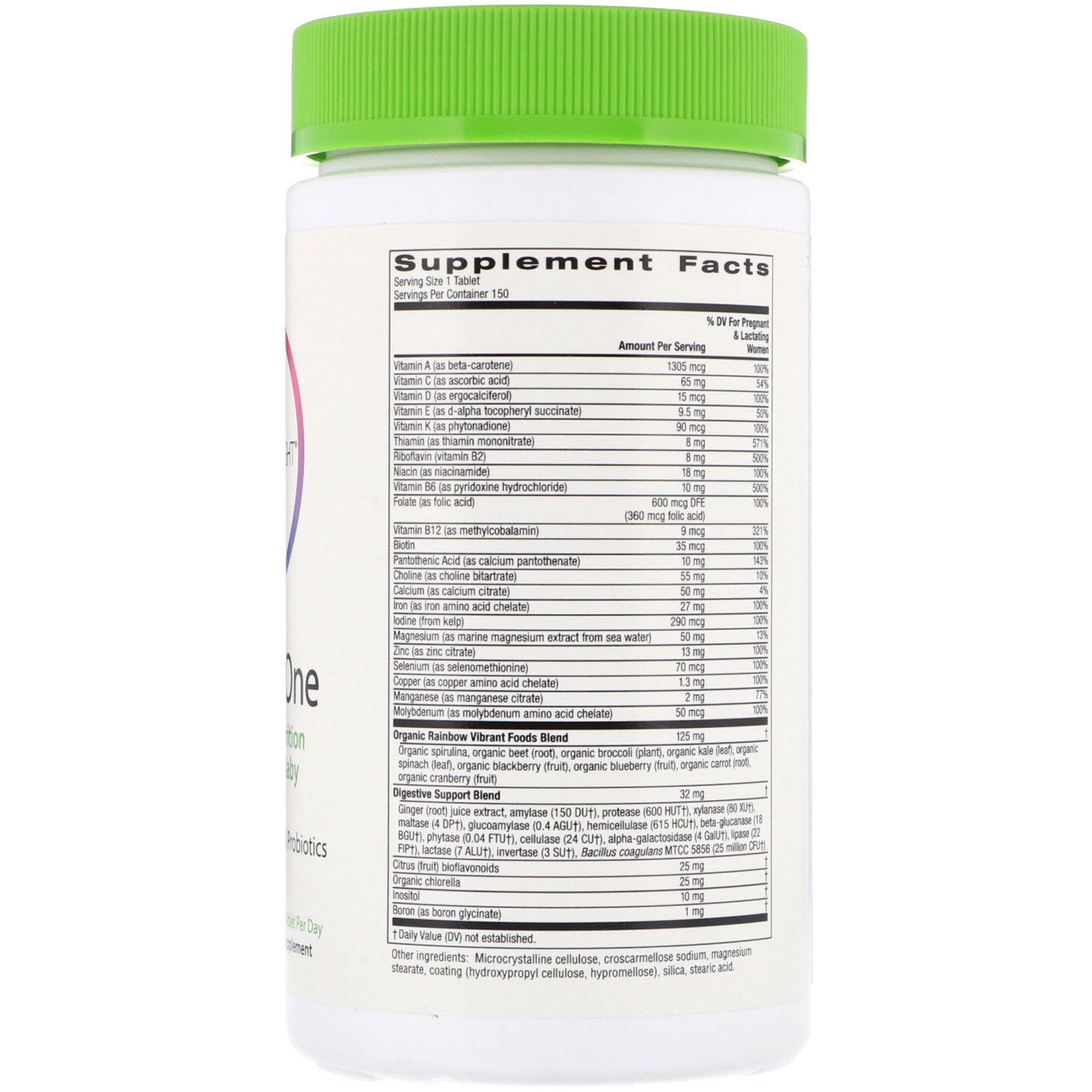 Comprar Rainbow Light, Prenatal One, 150 comprimidos - Imagem 2