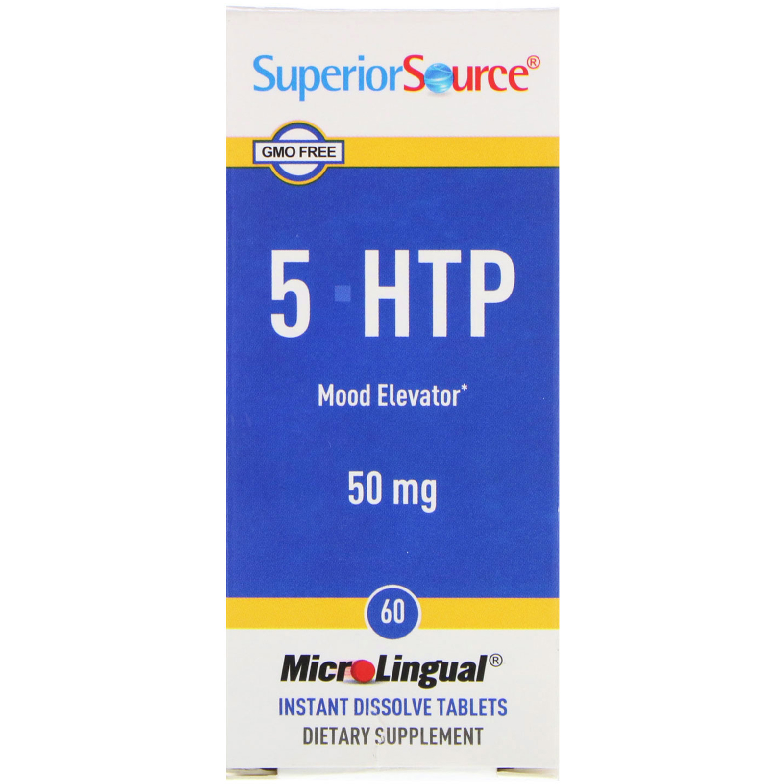 Comprar Superior Source, 5-HTP, 50 mg, 60 Tabletes Microlinguais Dissolvem Instantaneamente