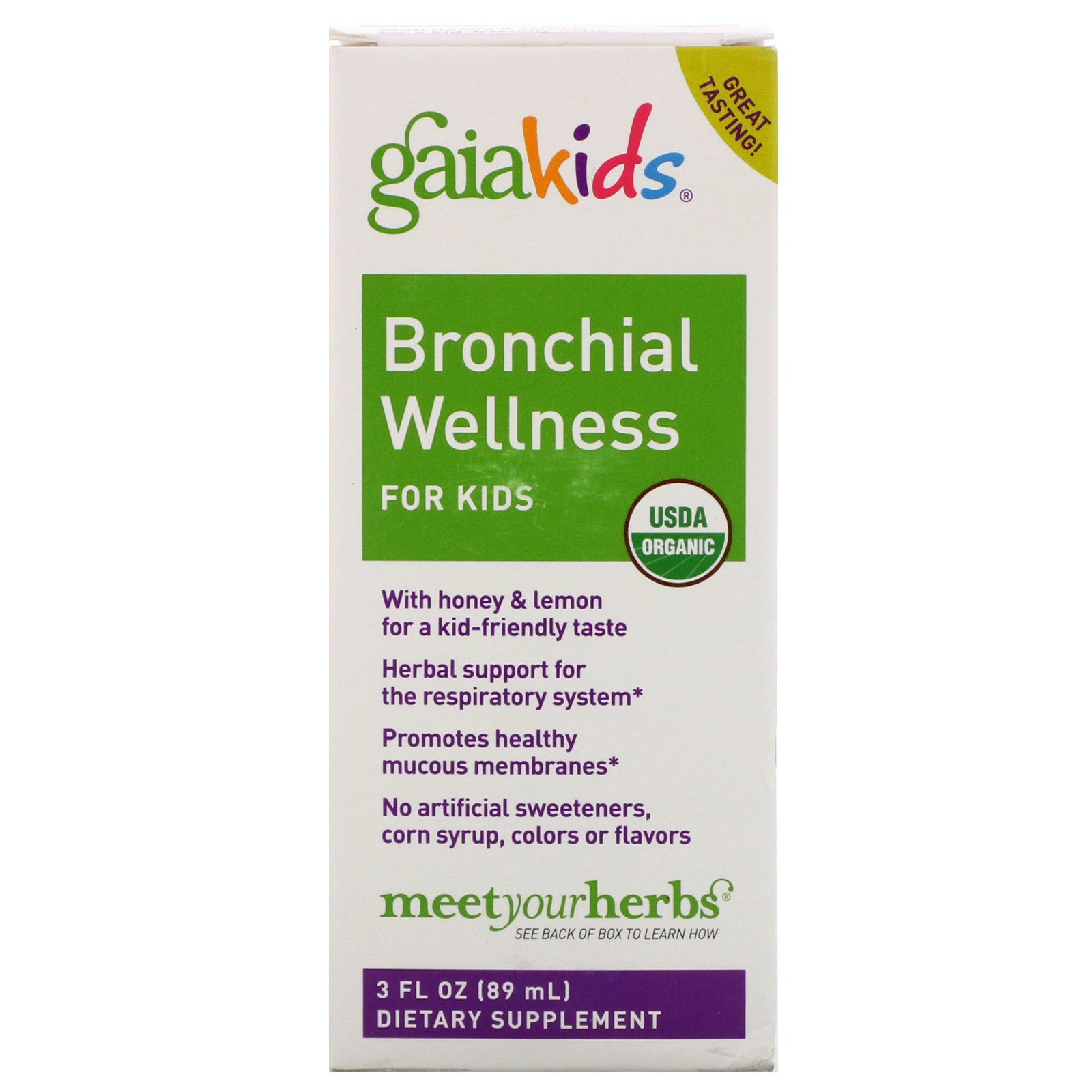 Comprar Gaia Herbs, Bronchial Wellness for Kids, 3 fl oz (89 ml)