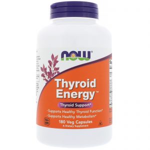 Comprar Now Foods, Thyroid Energy, 180 Cápsulas Vegetais