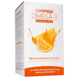 Comprar Coromega, Extrato de Laranja com Ômega-3, 90 Pacotes, 2,5 g Cada