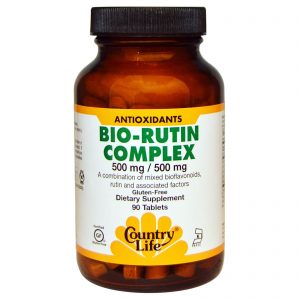 Comprar Country Life, Complexo de Biorrutina, 500 mg / 500 mg, 90 tabletes