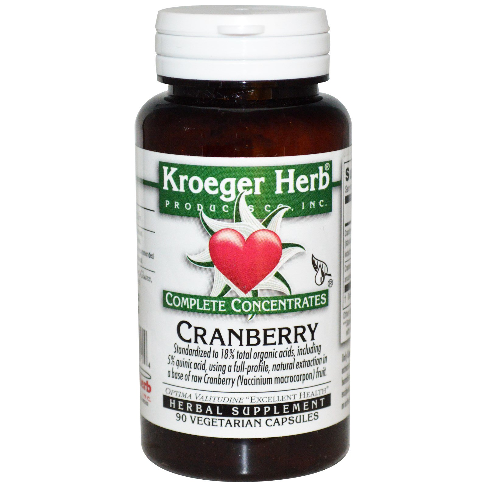 Comprar Kroeger Herb Co, Complete Concentrates, Cranberry, 90 Vegetarian Capsules