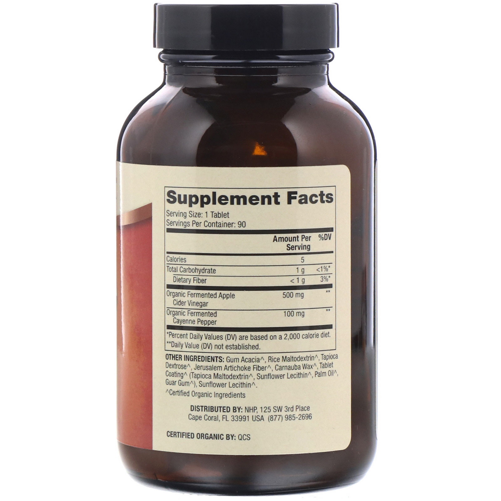 Comprar Dr. Mercola, Vinagre de Cidra de Maçã Fermentado Orgânico e Pimenta de Caiena, 90 Comprimidos - Imagem 2