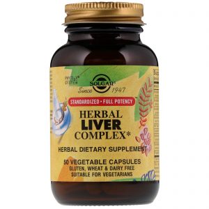 Comprar Solgar, Herbal Liver Complex, 50 Cápsulas Vegetais