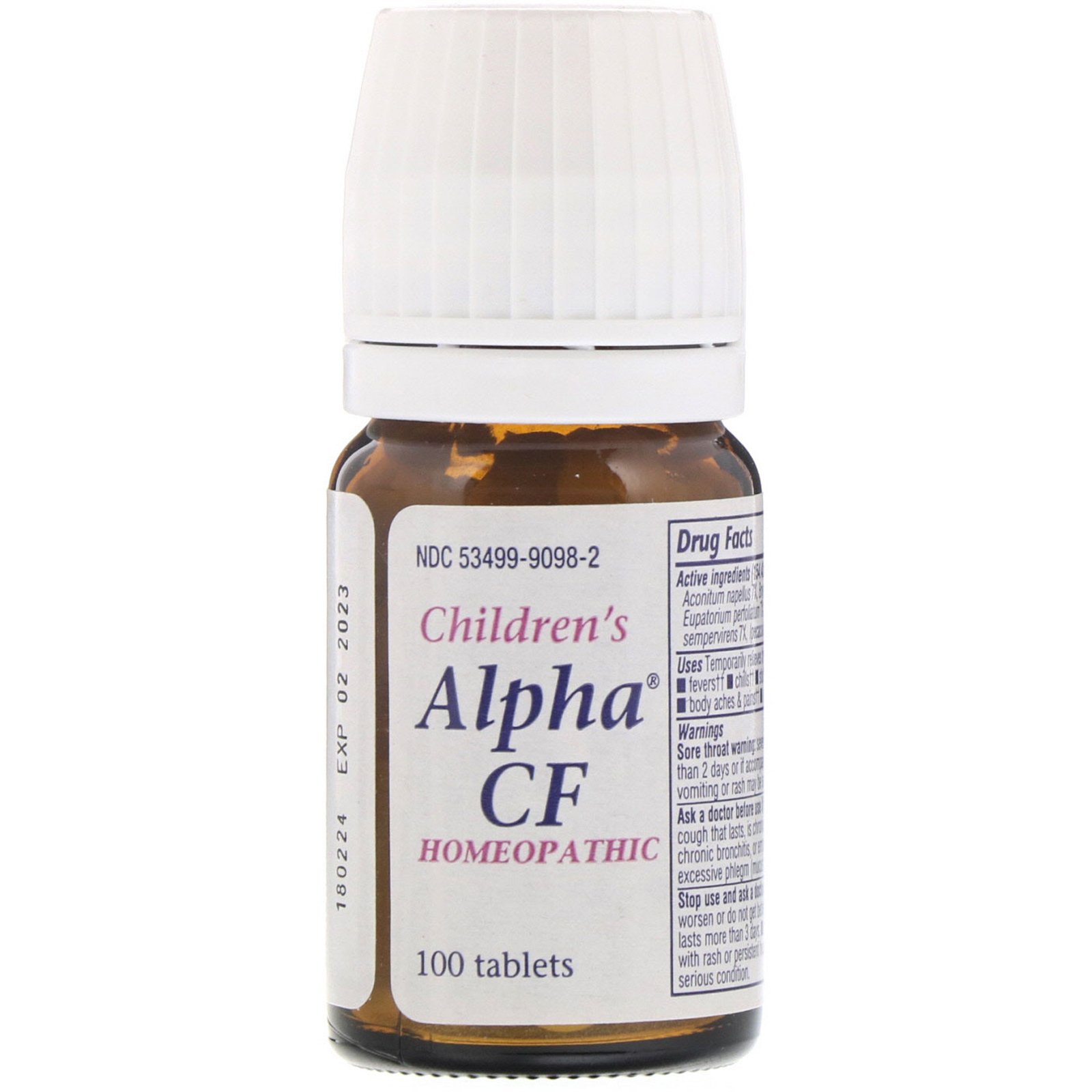 Comprar Boericke & Tafel, Alpha CF Infantil, 100 Comprimidos - Imagem 3