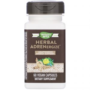 Comprar Nature's Way, Herbal Adrenergize, Adaptogenic Energy Support, 60 Vegan Capsules
