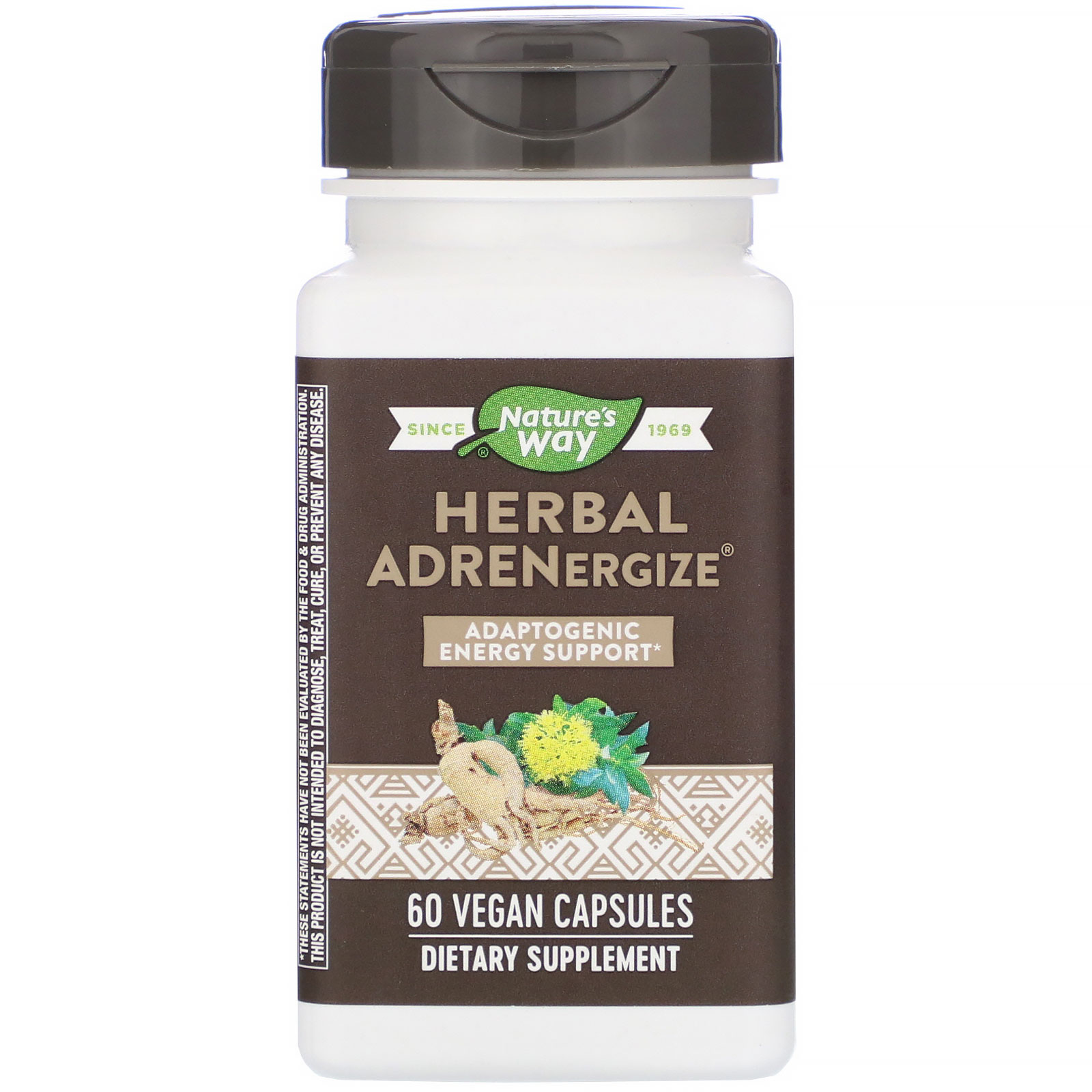 Comprar Nature's Way, Herbal Adrenergize, Adaptogenic Energy Support, 60 Vegan Capsules