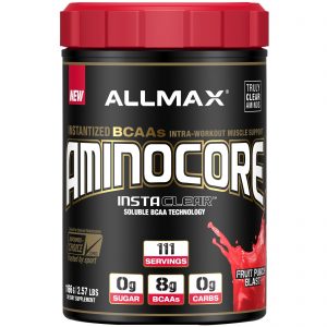 Comprar ALLMAX Nutrition, AMINOCORE, Instantized BCAAs Intra-Workout Muscle Support, Fruit Punch Blast, 2.57 lbs. (1166 g)