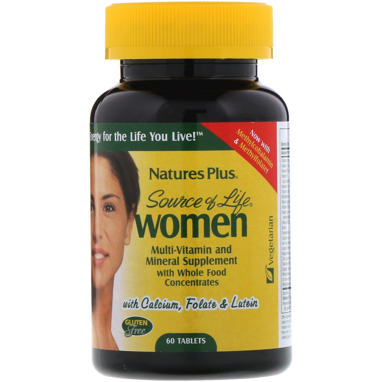 Comprar Nature's Plus, Source of Life, Women, Multi-Vitamin and Mineral Supplement with Whole Food Concentrates, 60 Tablets - Imagem 3