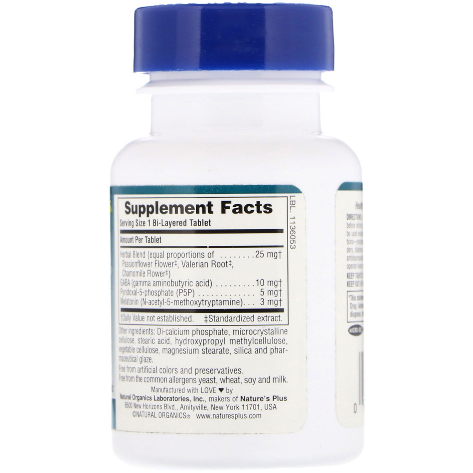 Comprar Nature's Plus, Sleep Assure, 60 Comprimidos de Dupla Camada - Imagem 2