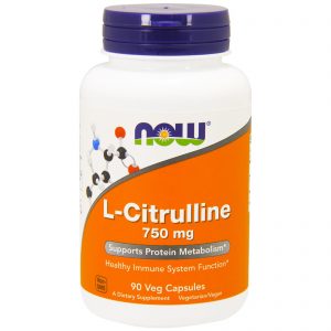 Comprar Now Foods, L-Citrulina, 750 mg, 90 Cápsulas Vegetais