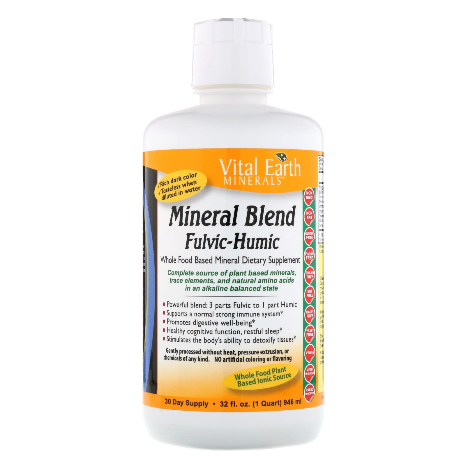 Comprar Vital Earth Minerals, Mistura Mineral Fúlvica-Húmica, 946 ml (32 fl oz)