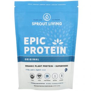 Comprar Sprout Living, Epic Protein, Organic Plant Protein + Superfoods, Original (Unflavored), 1 lb (455 g)